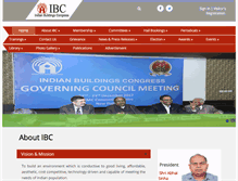 Tablet Screenshot of ibc.org.in