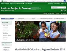 Tablet Screenshot of ibc.gov.br